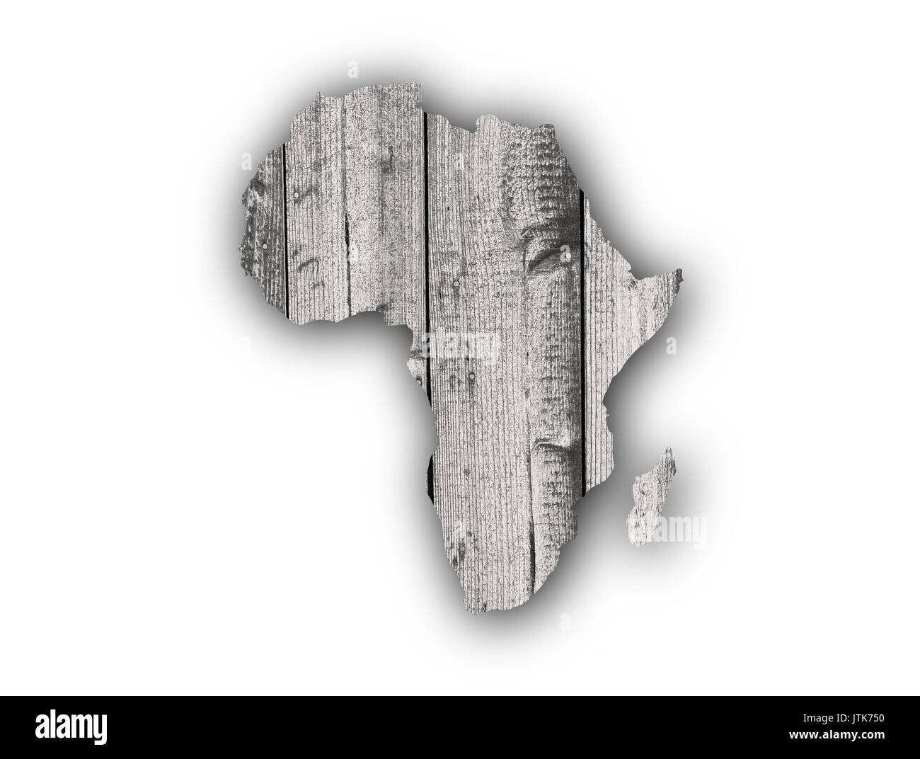 Map of Africa on weathered wood Stock Photo - Alamy
