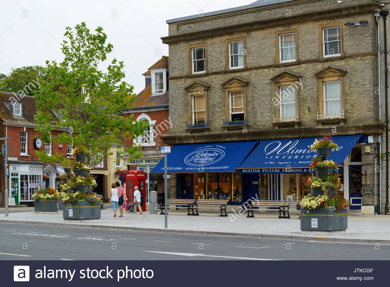 Wimborne Town Centre Stock Photos & Wimborne Town Centre Stock Images