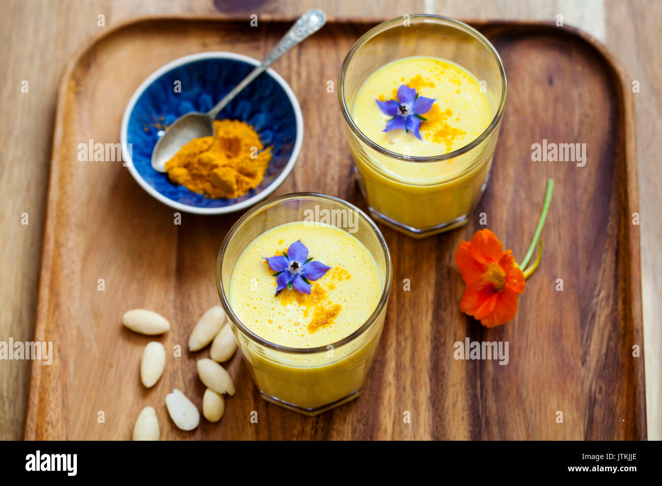 Turmeric smoothie Stock Photo Alamy