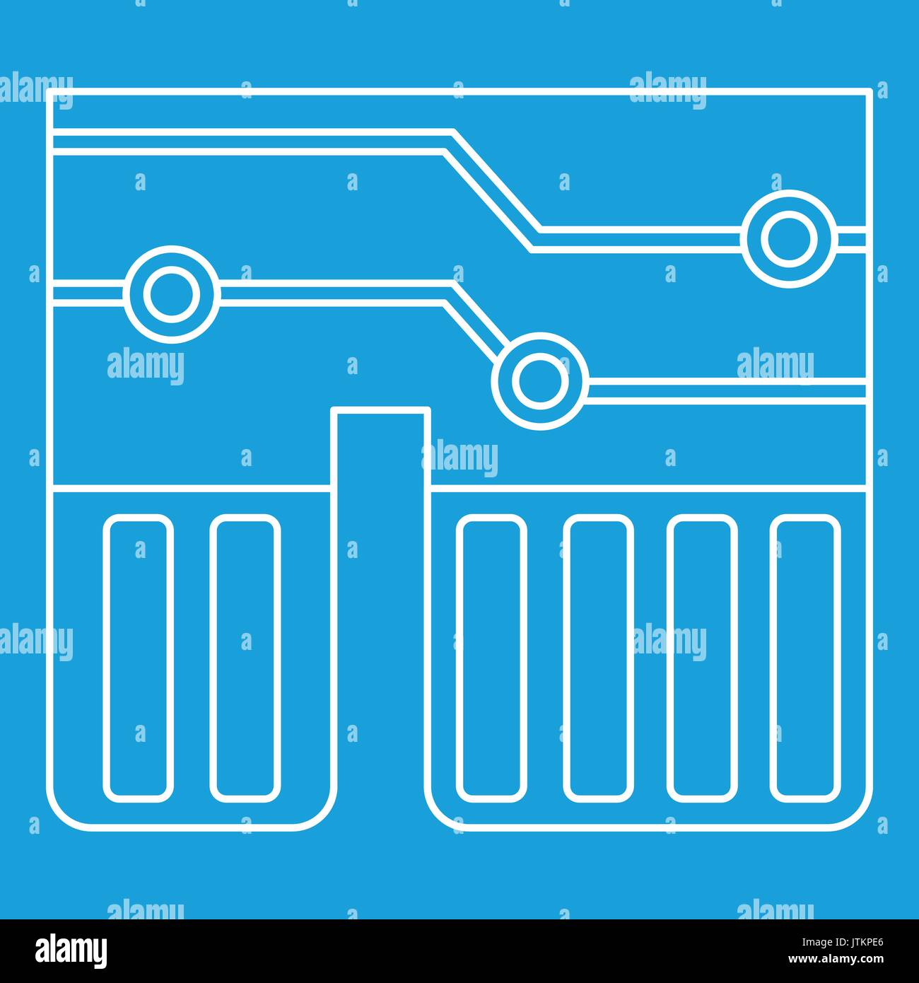 Computer chipset icon outline Stock Vector Image & Art - Alamy
