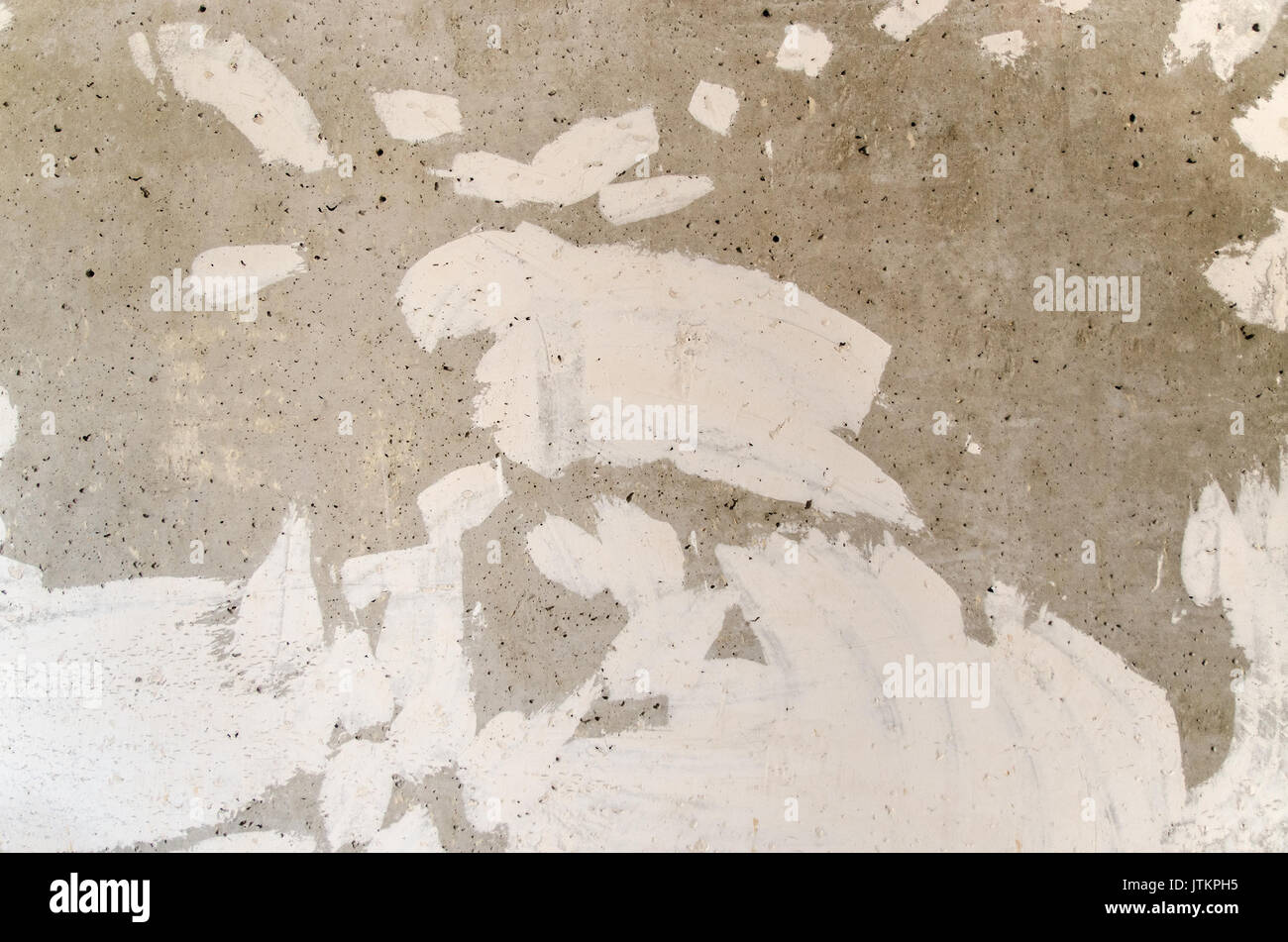 Gray concrete wall textured surface of putty. Abstraction Stock Photo
