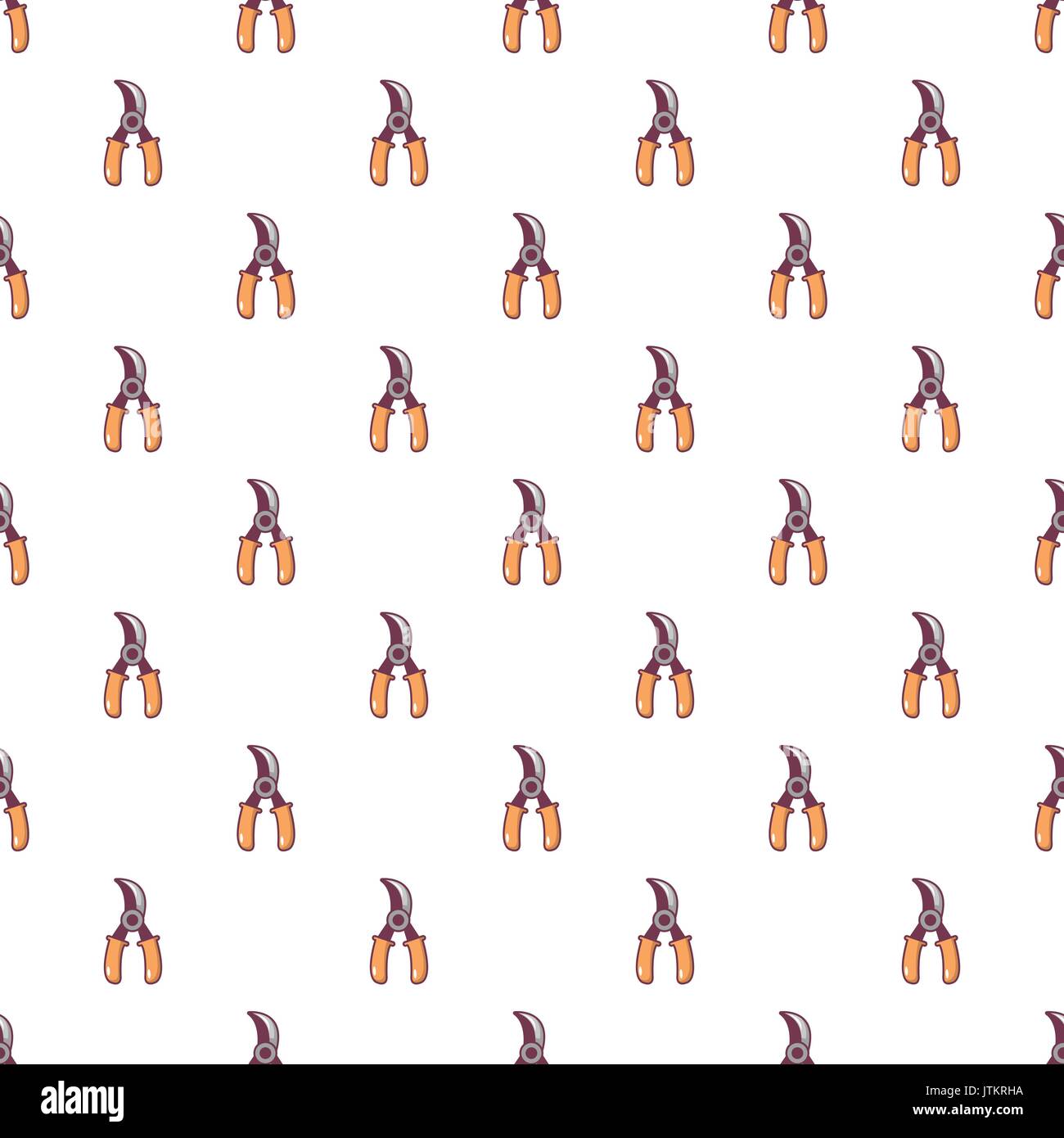 Grape scissors pattern seamless Stock Vector