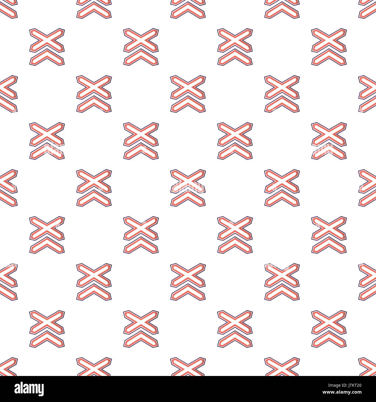 Two line non barrier railways pattern seamless Stock Vector