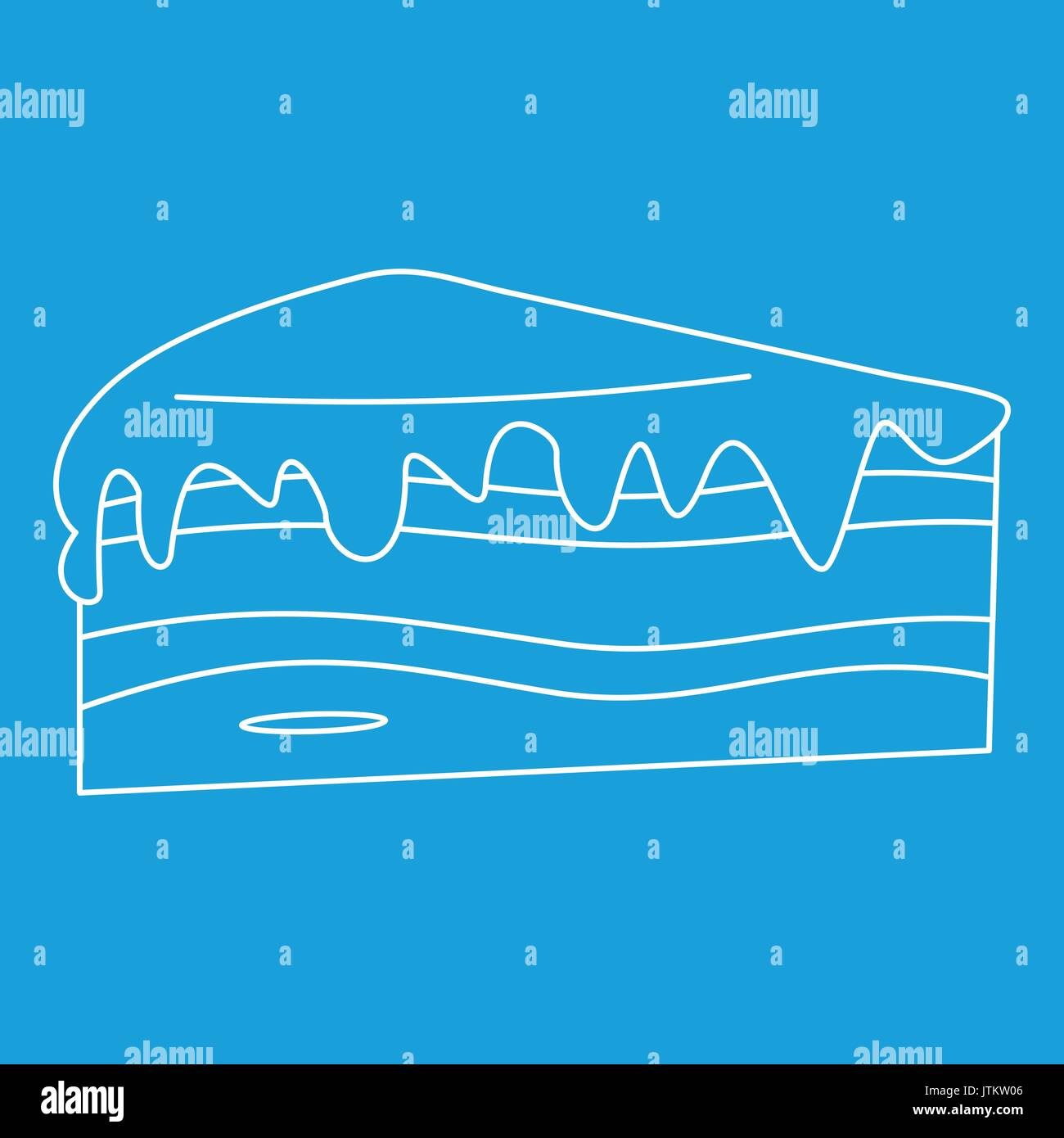 Cake icon, outline style Stock Vector Image & Art - Alamy