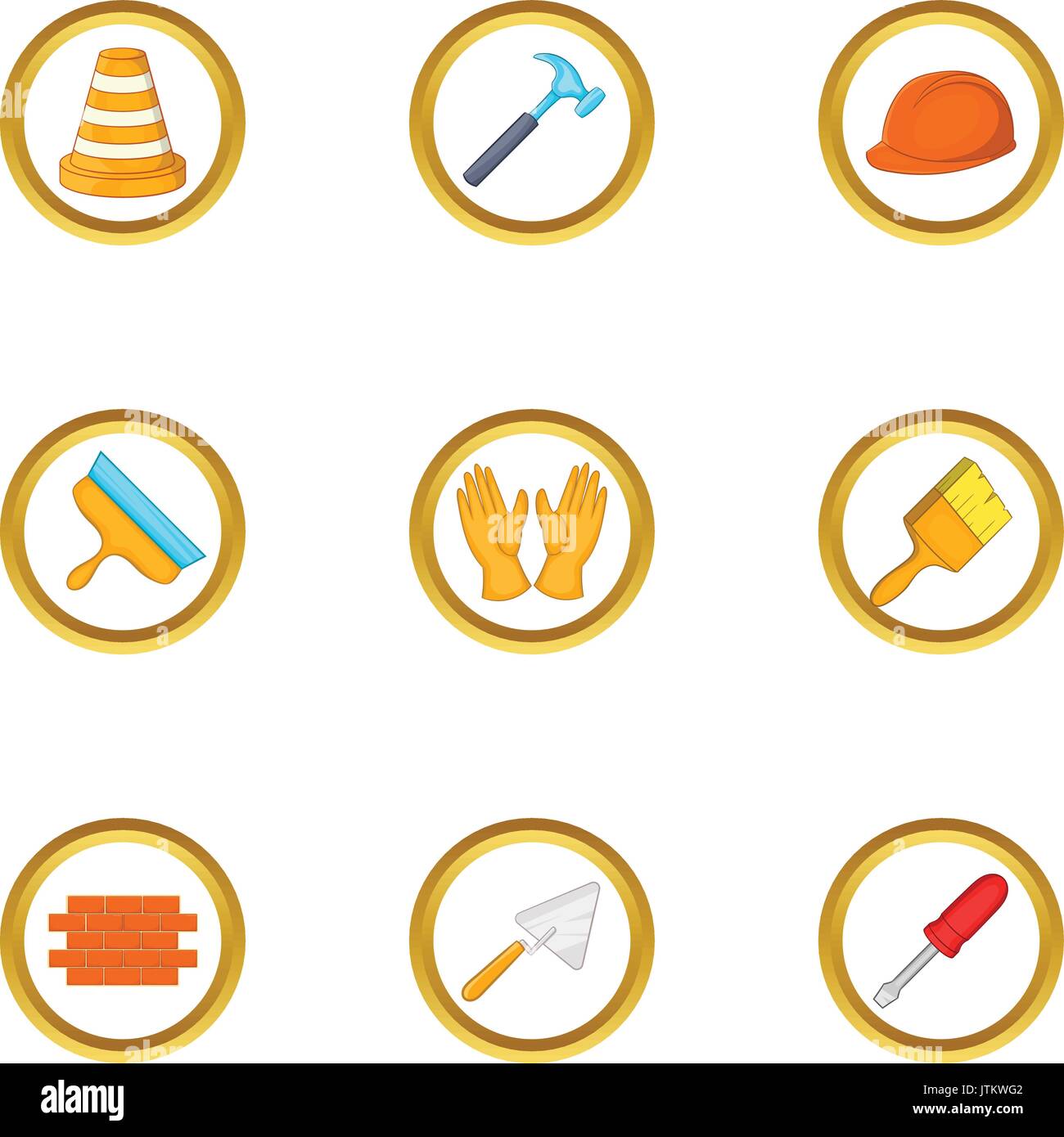 Repair tools icons set, cartoon style Stock Vector Image & Art - Alamy