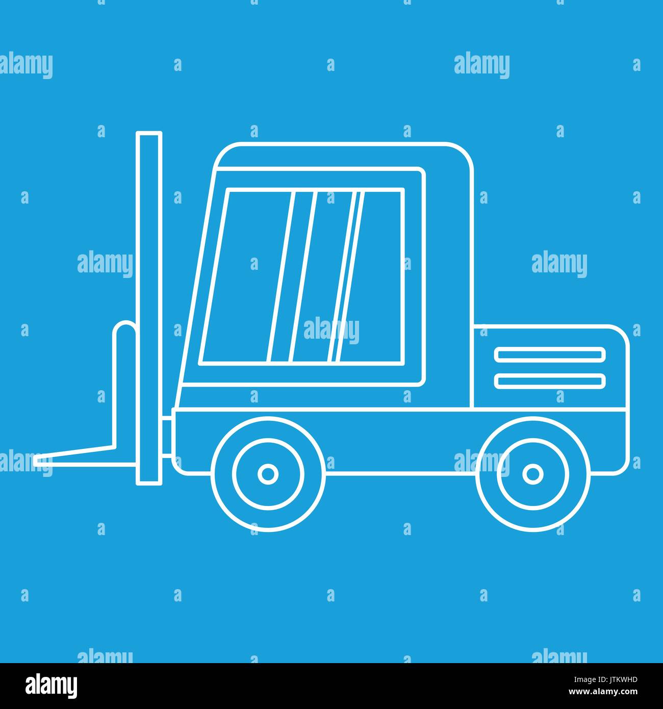 Forklift loader pallet stacker truck Stock Vector Images - Alamy