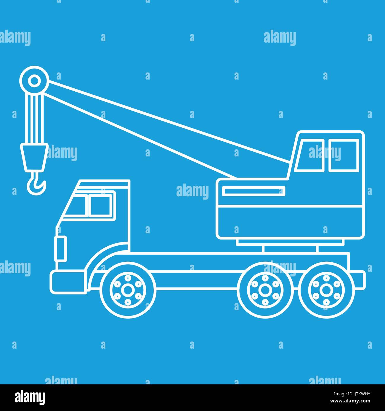 Truck crane icon outline Stock Vector Image & Art - Alamy