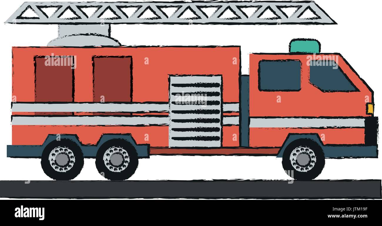 firetruck vector illustration Stock Vector Image & Art - Alamy