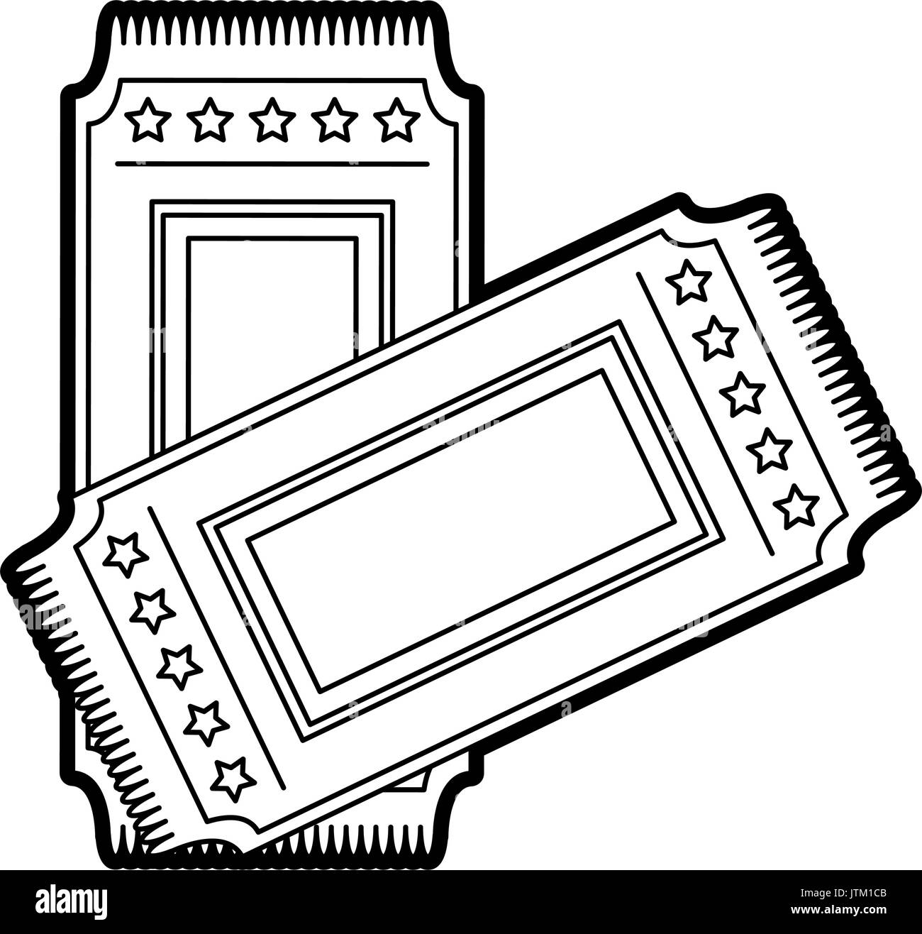 Raffle Ticket Clipart Black And White