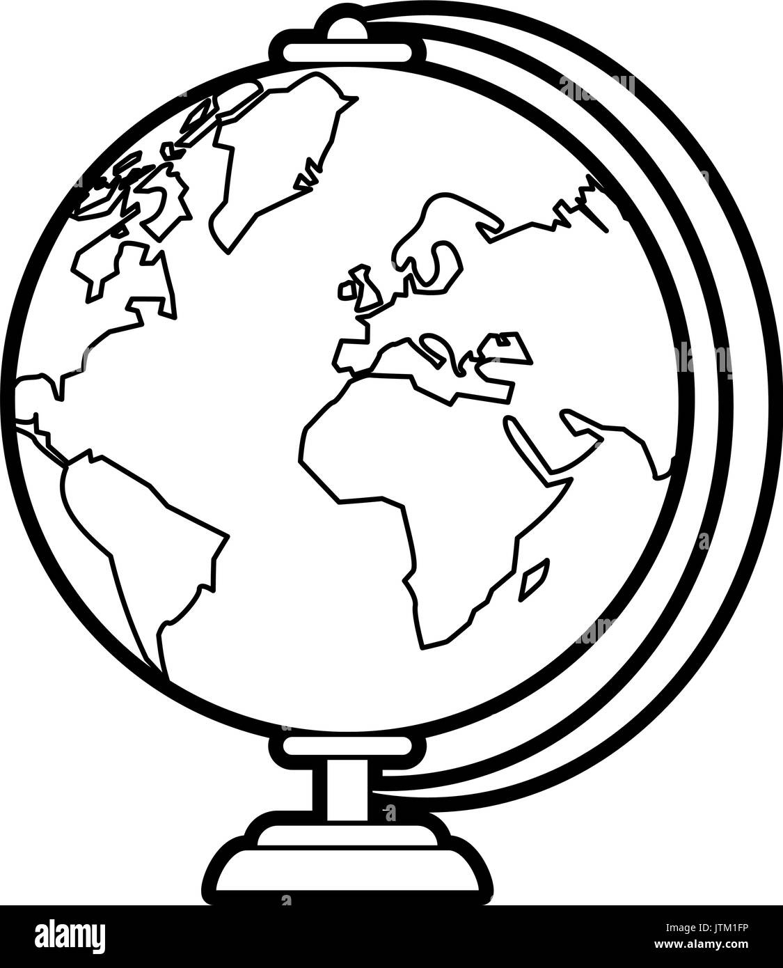 globe vector illustration Stock Vector Image &amp; Art - Alamy