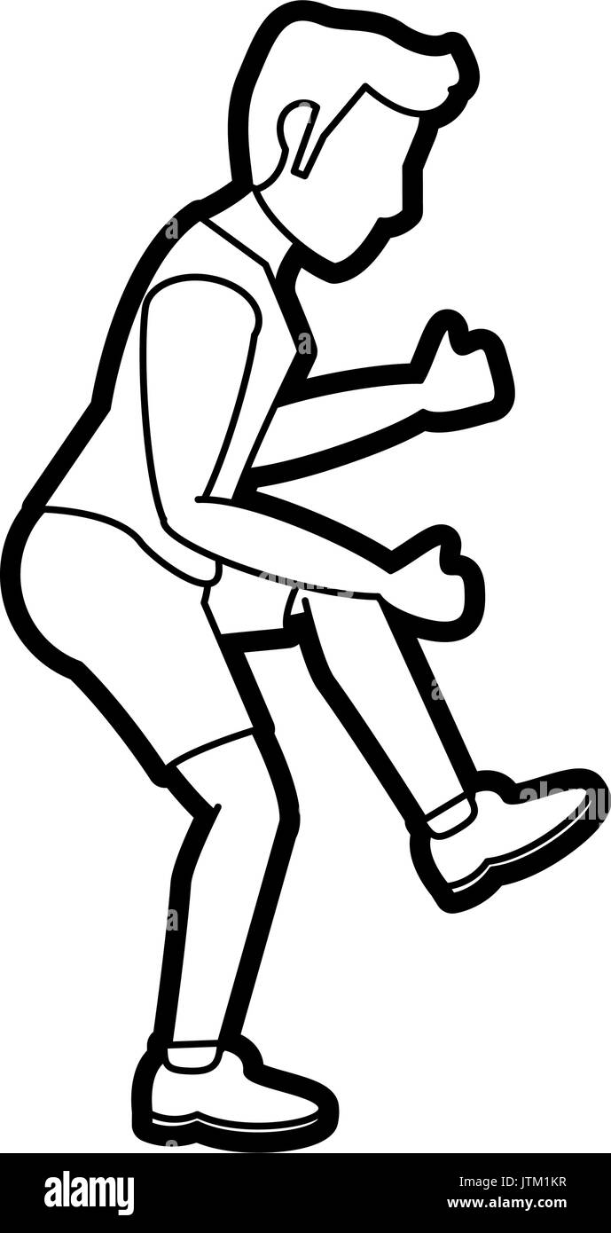 running vector illustration Stock Vector Image & Art - Alamy