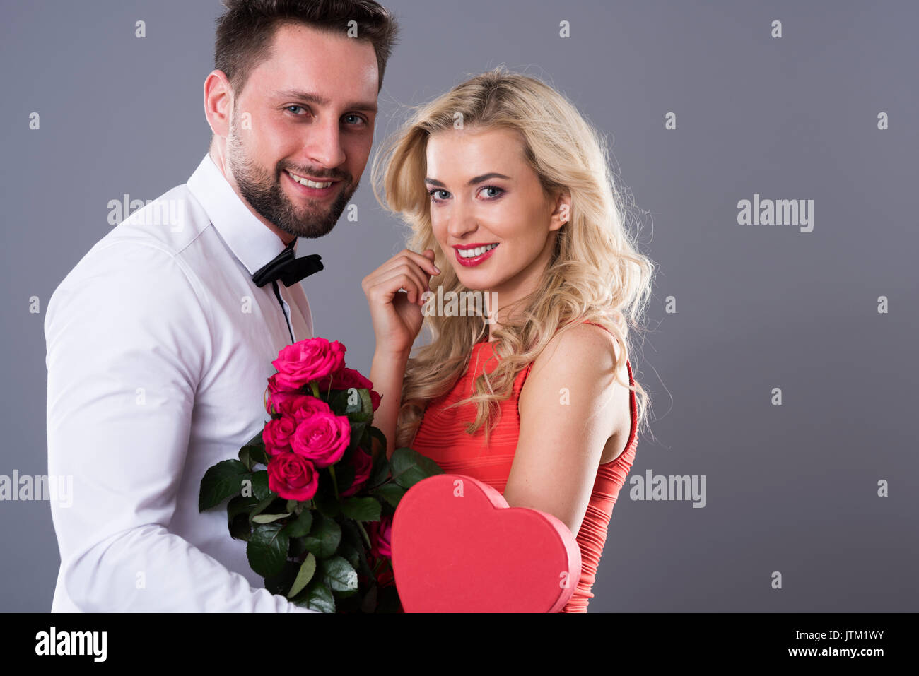 Two best gifts for beloved woman Stock Photo
