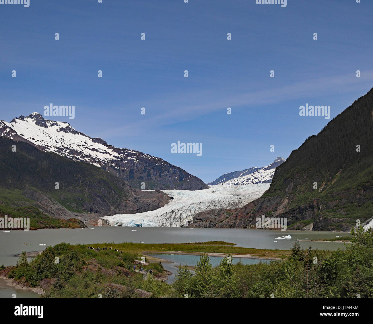 Mendenhall Glacier Recreation Area Juneau, Alaska May 2017 Stock Photo