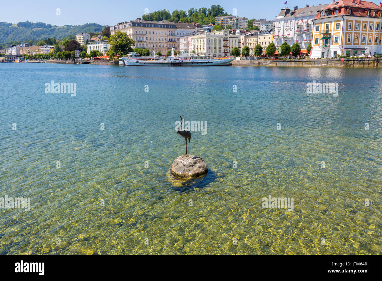 Traunsee lake  in Gmunden, Austria Stock Photo