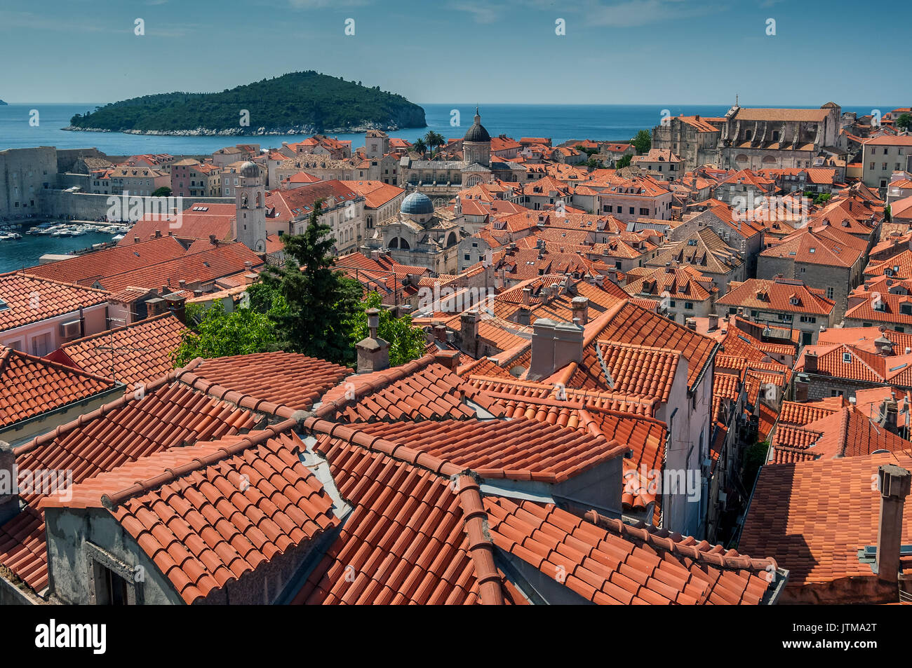 Dubrovnik city in southern Croatia Stock Photo