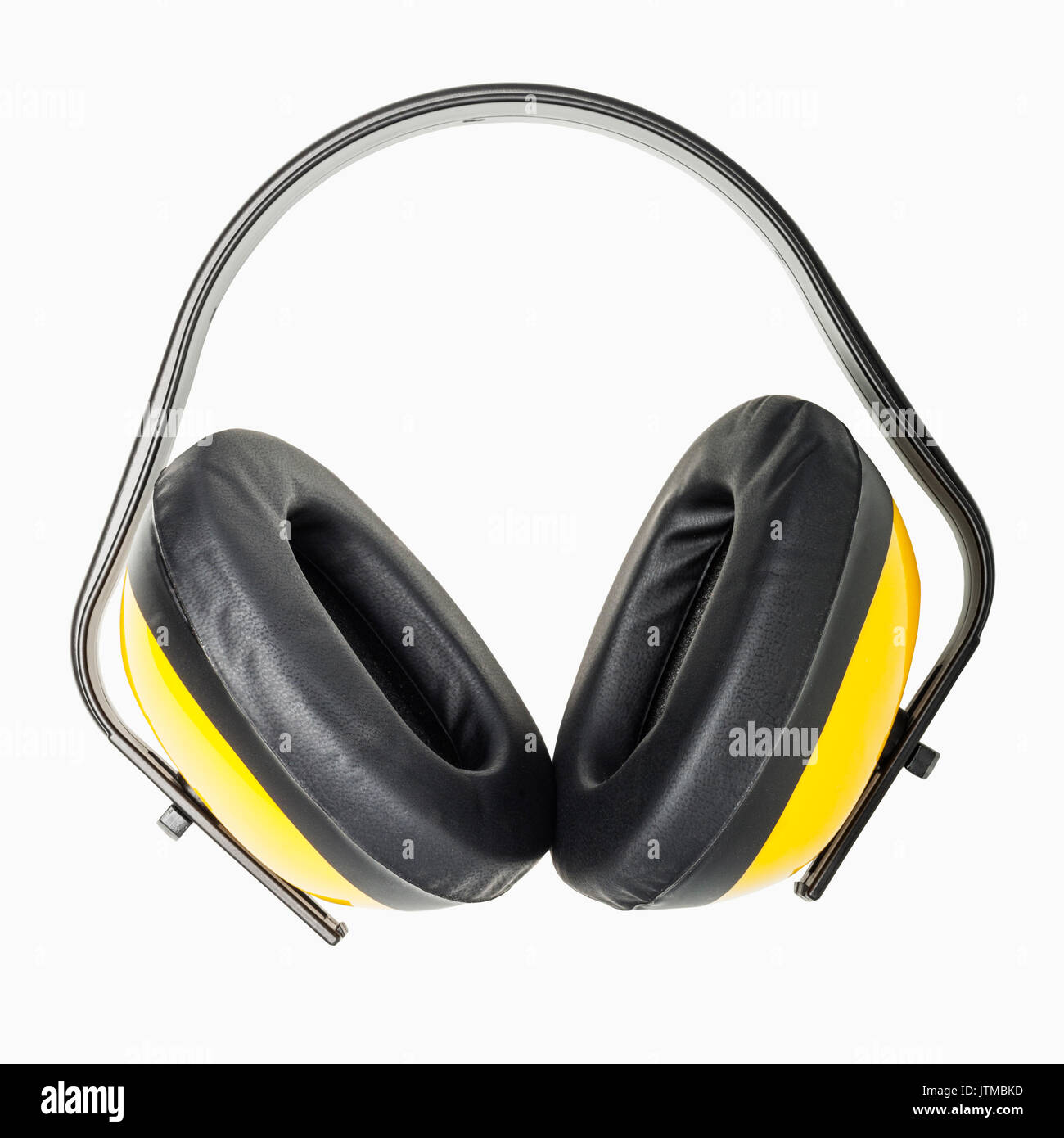 A pair of ear muffs to muffle loud noises on a white background Stock