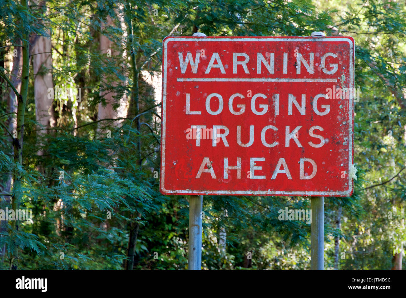 Log truck sign hires stock photography and images Alamy
