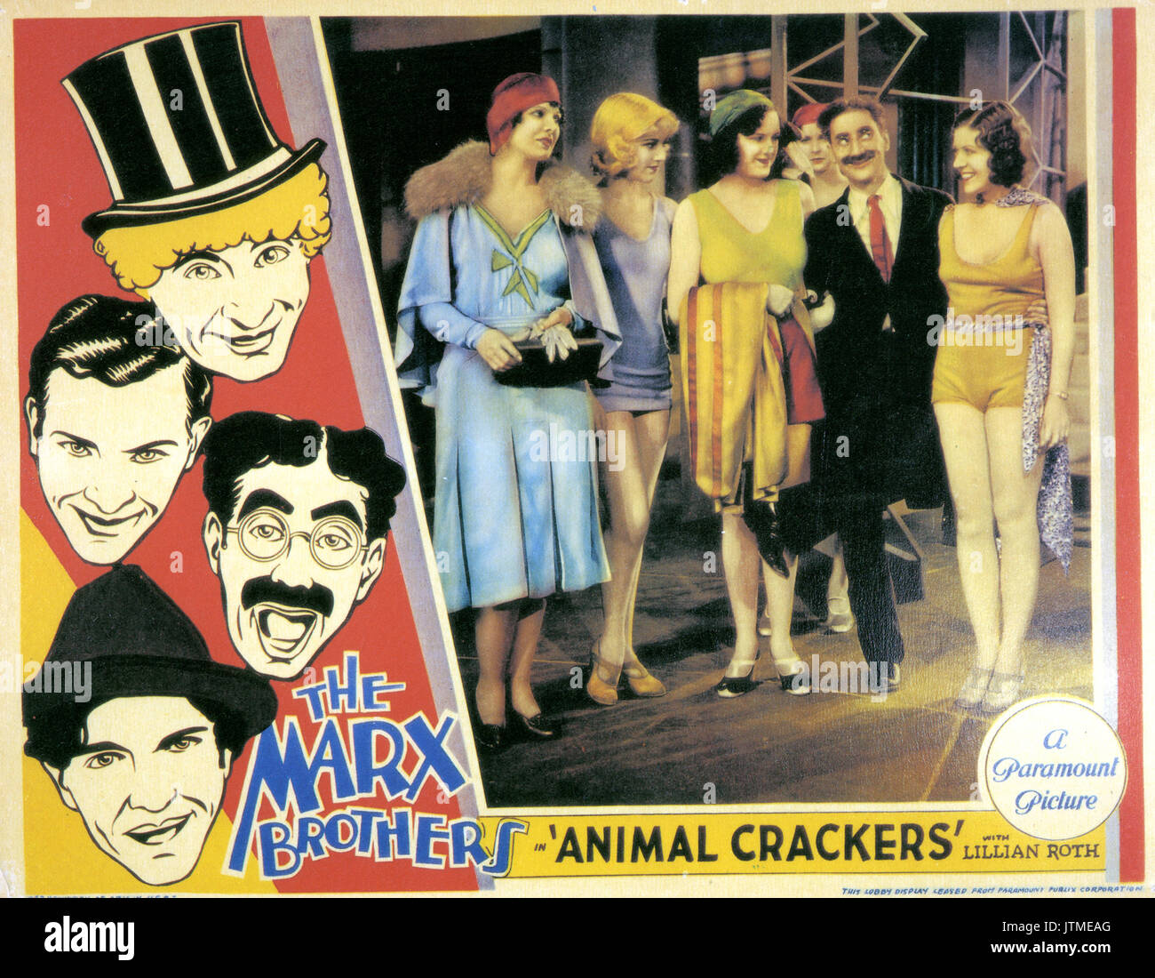 ANIMAL CRACKERS 1930 Paramount Pictures film with the Marx Brothers Stock Photo