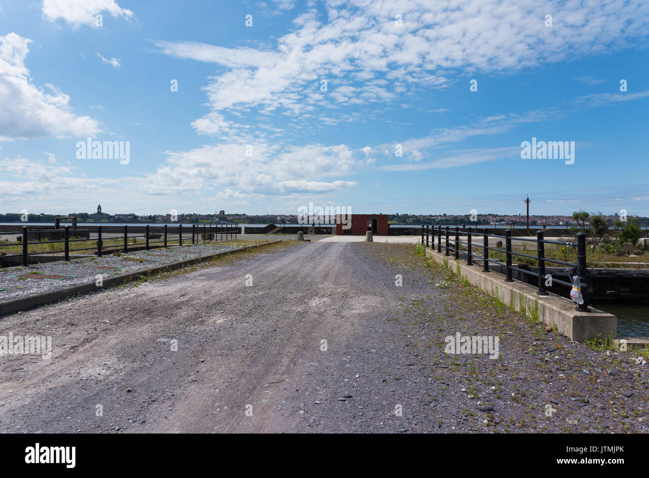 Bramley Moore Dock, Liverpool. Location of new Everton FC stadium which will be moving from their Goodison Park location Stock Photo