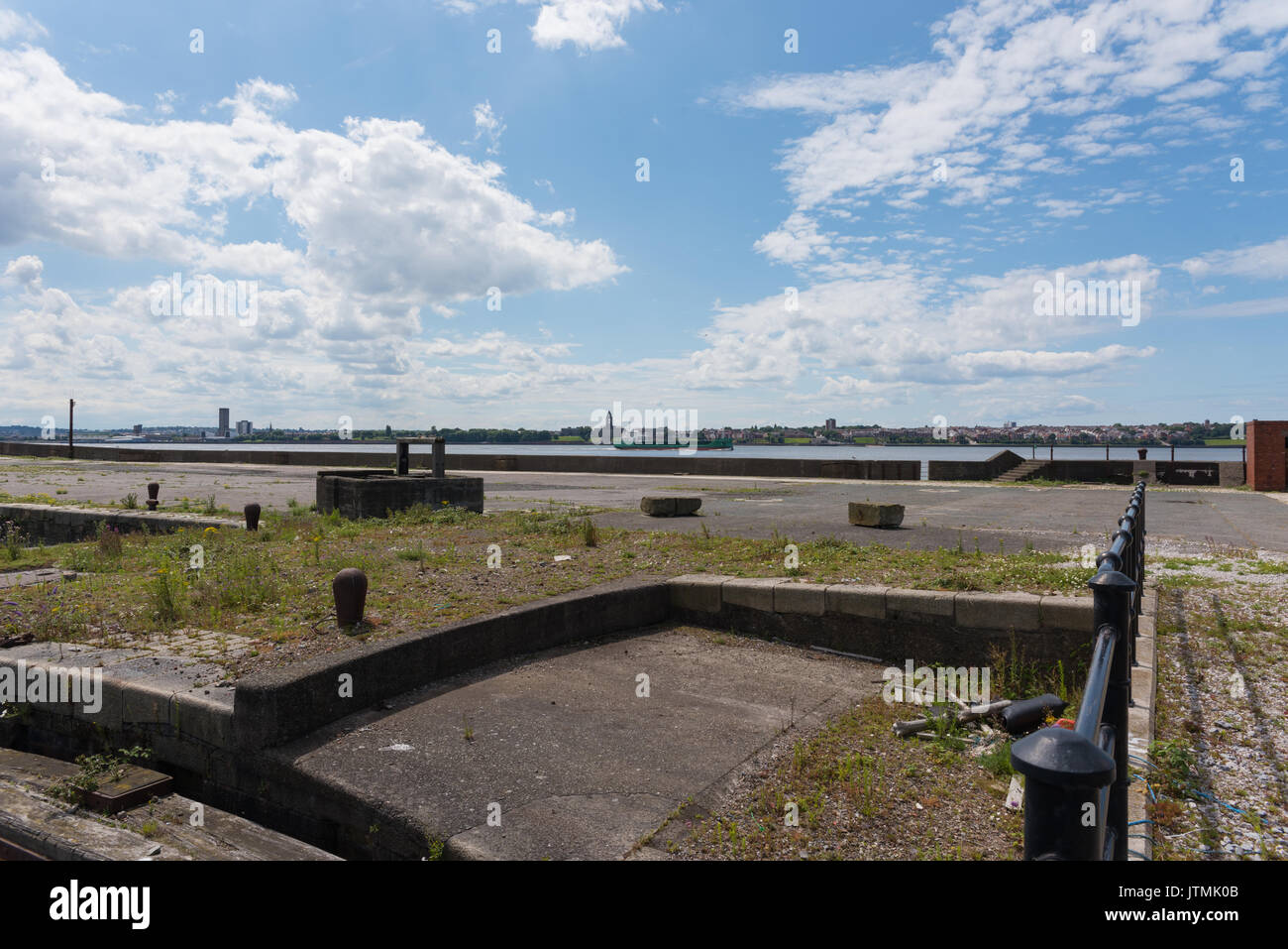 Bramley Moore Dock, Liverpool. Location of new Everton FC stadium which will be moving from their Goodison Park location Stock Photo