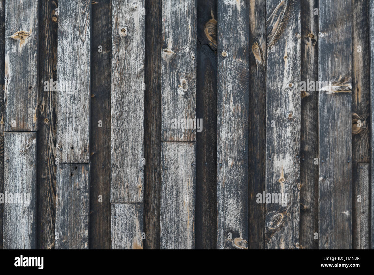 Old tar wall plank wood Stock Photo