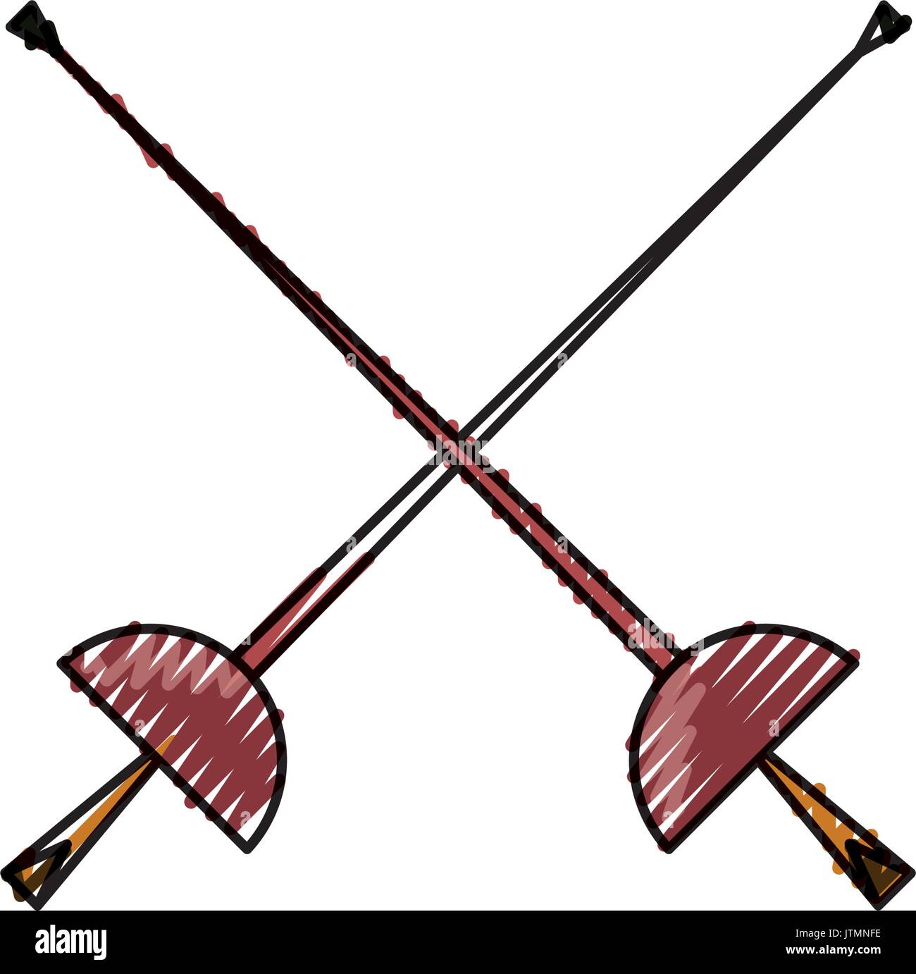 Fencing sport word Stock Vector Image & Art Alamy