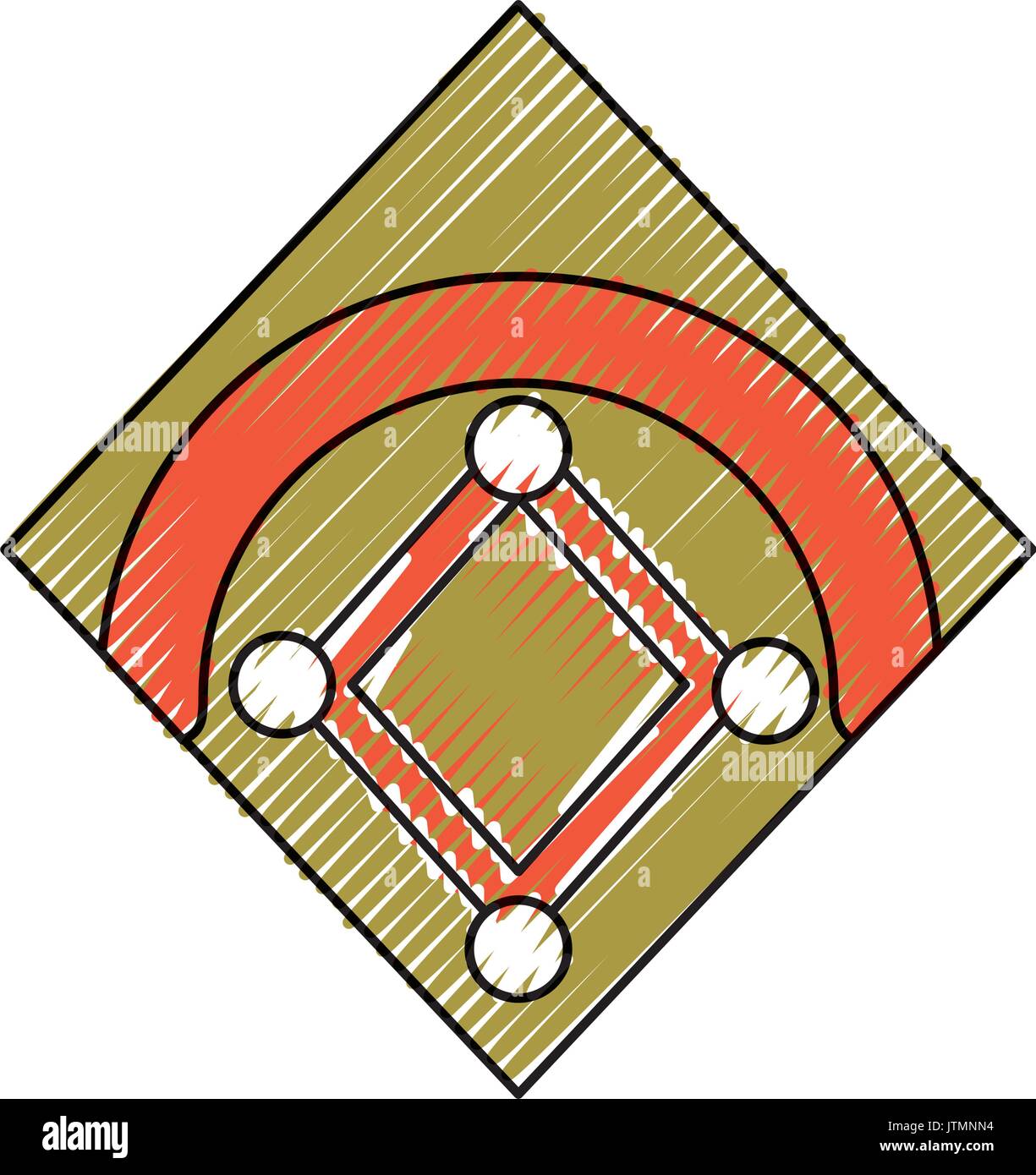 Baseball field isolated Stock Vector Image & Art - Alamy