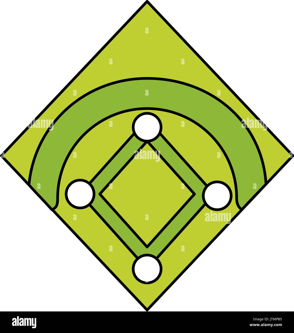 Baseball field isolated Stock Vector Image & Art - Alamy
