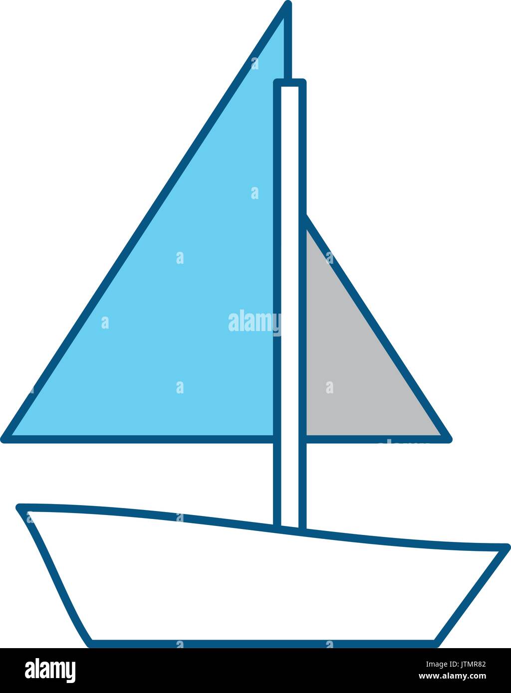 Sail boat symbol Stock Vector Image & Art Alamy