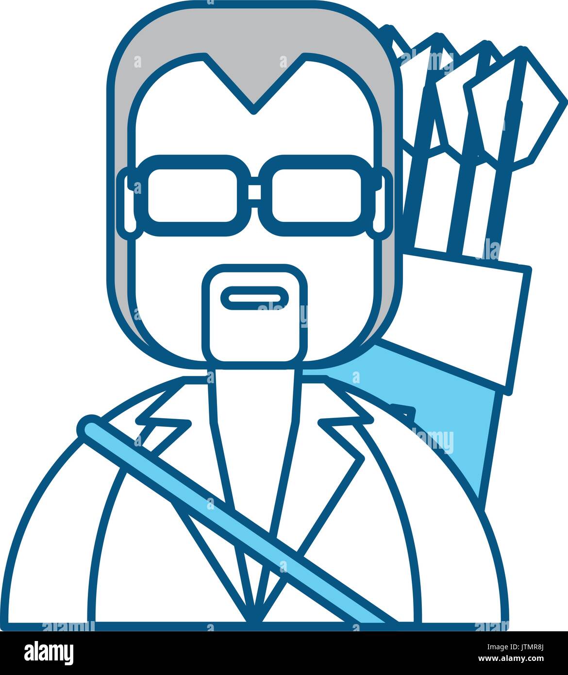 Man with bow arrows Stock Vector Image & Art Alamy