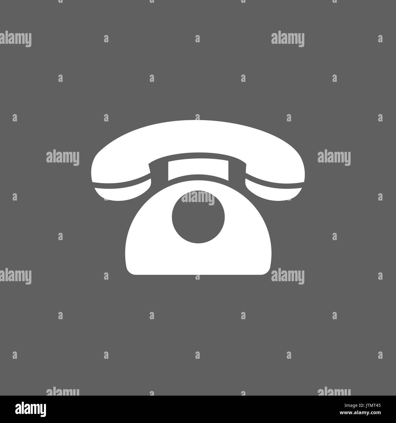 Classic phone icon on a dark background Stock Vector Image & Art - Alamy