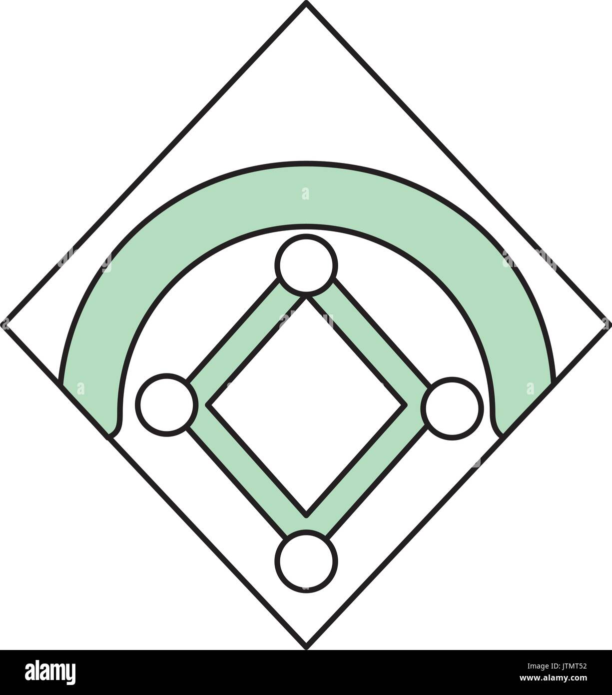 Baseball field isolated Stock Vector Image & Art - Alamy