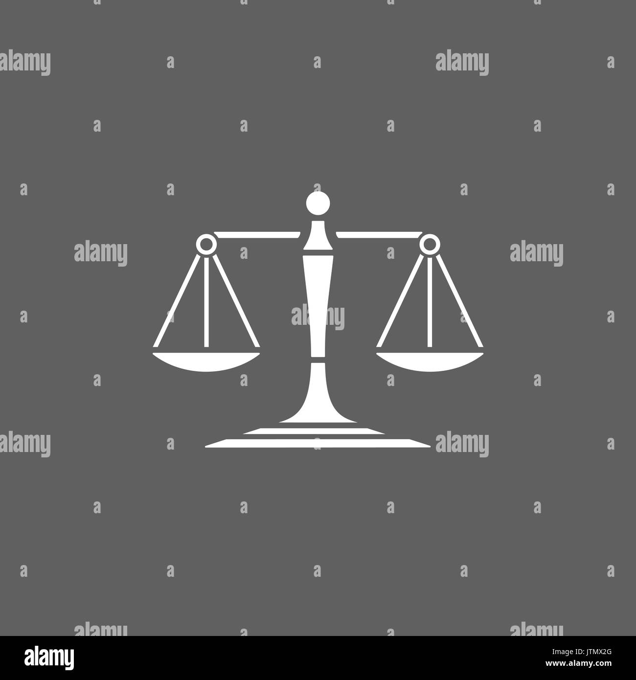 Scales of justice icon on a dark background Stock Vector Image & Art ...