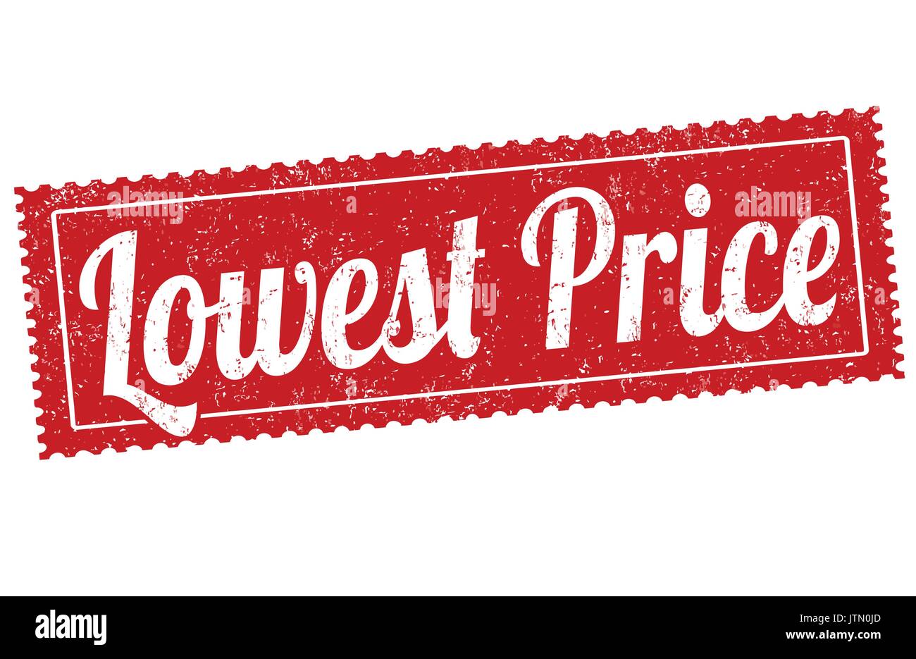 Lowest price grunge rubber stamp on white background, vector illustration Stock Vector