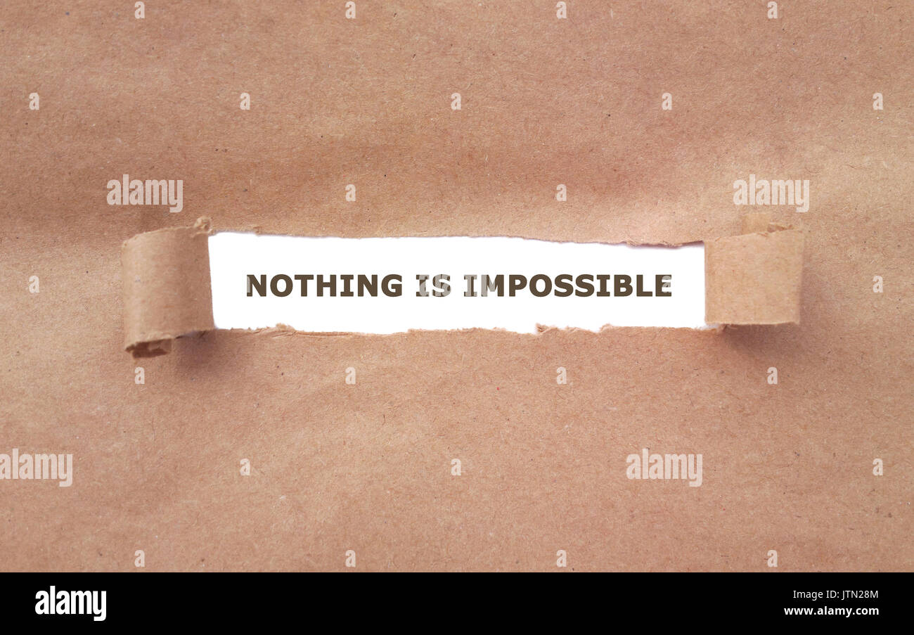 Nothing is impossible Stock Photo