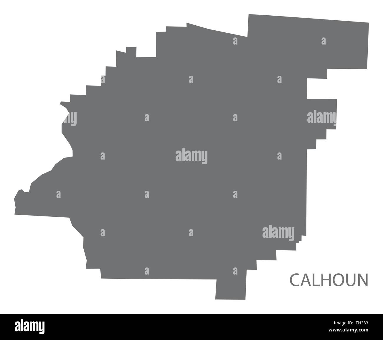 Calhoun County Map Of Alabama Usa Grey Illustration Silhouette Stock Vector Image And Art Alamy 1544