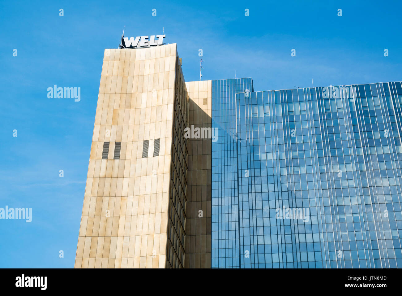 Exterior of Axel Springer building in Berlin Germany Stock Photo