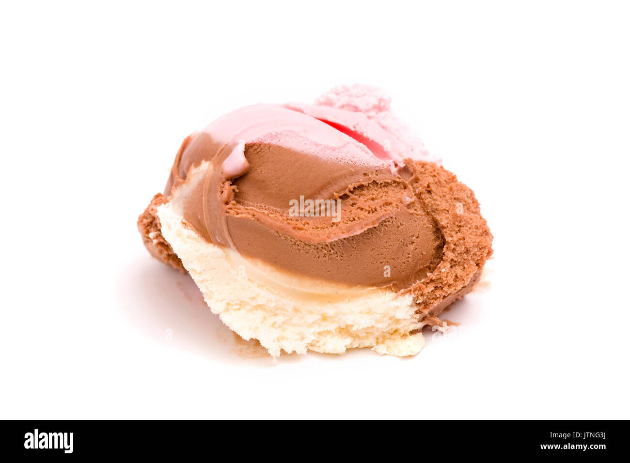 Real Neapolitan Dairy Ice Cream Stock Photo Alamy