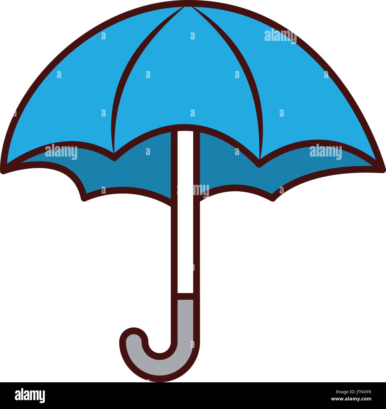 cute umbrella isolated icon Stock Vector Image & Art - Alamy