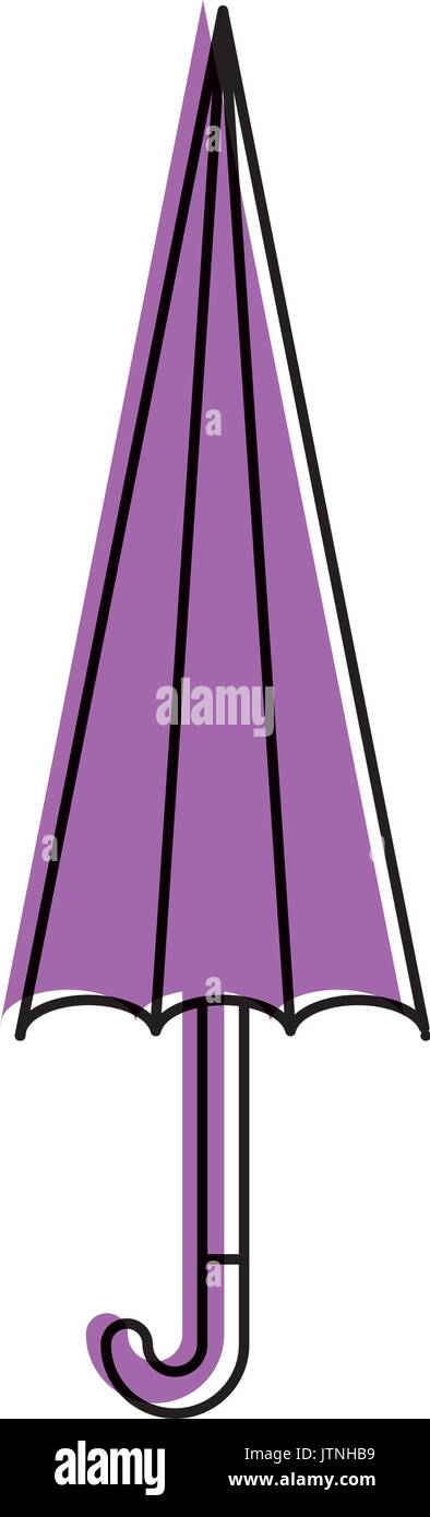 cute umbrella close isolated icon Stock Vector Image & Art - Alamy