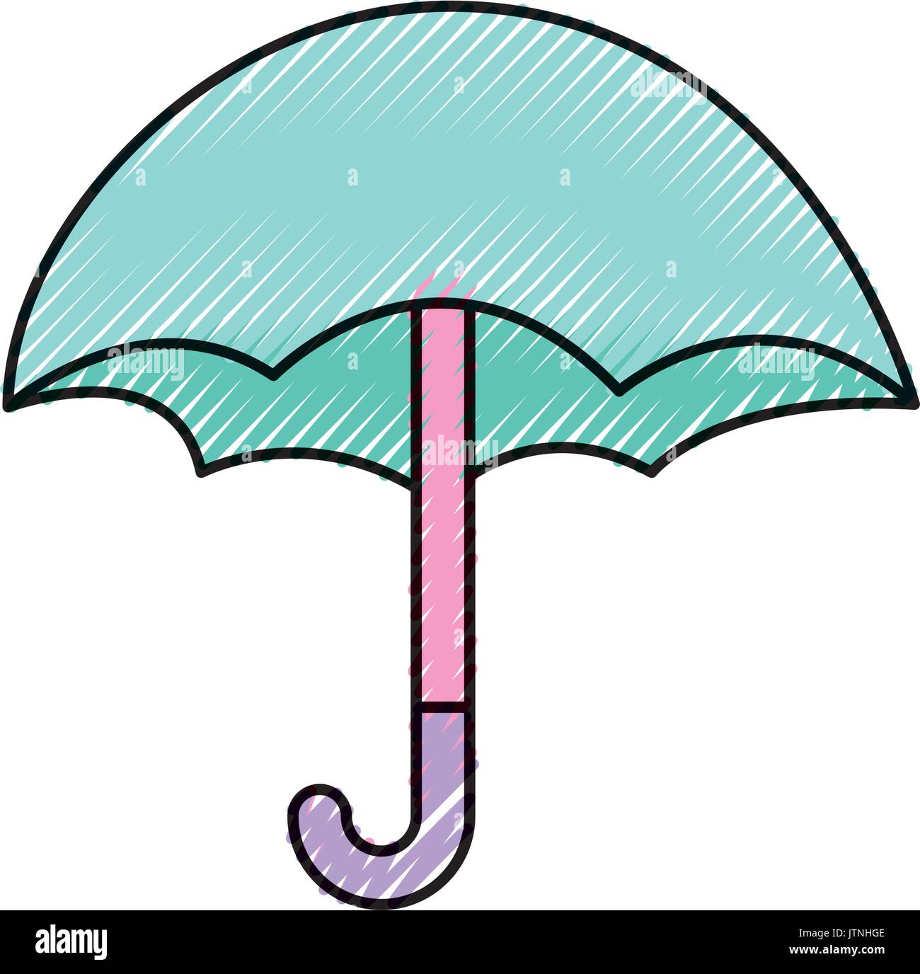 cute umbrella isolated icon Stock Vector Image & Art - Alamy