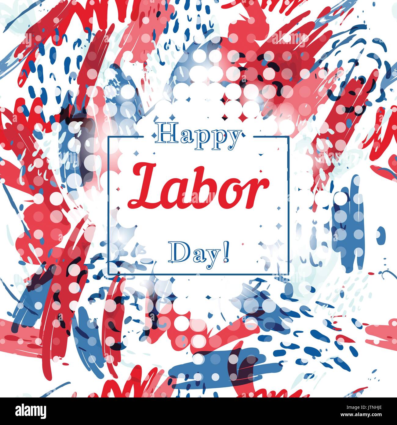 Holiday greetings illustration Labor Day Stock Vector