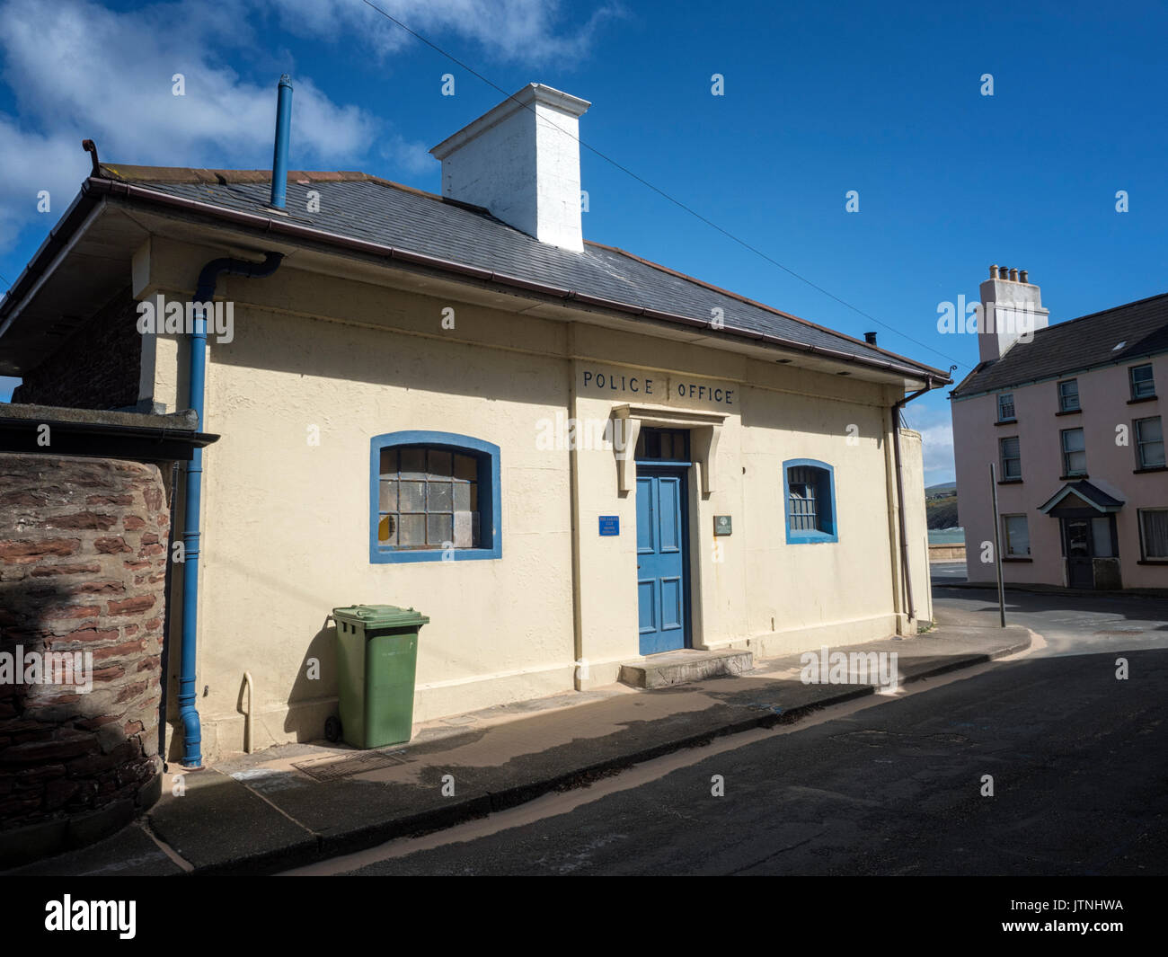 Old police house at Peel on the Isle of Man Stock Photo