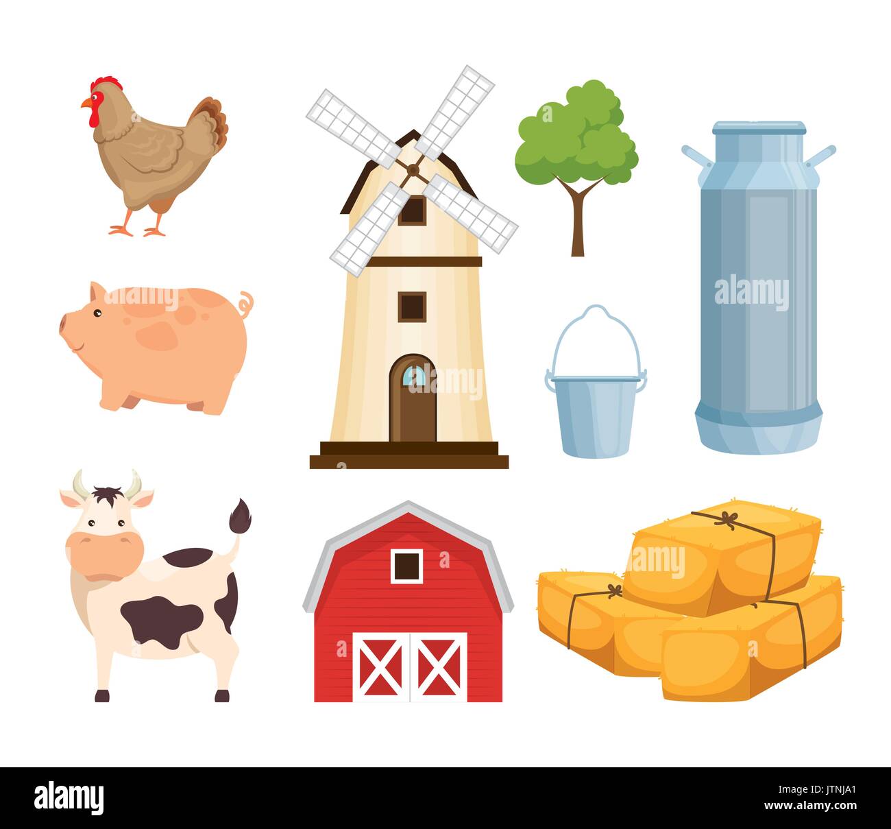 agriculture and farming icon set Stock Vector Image & Art - Alamy
