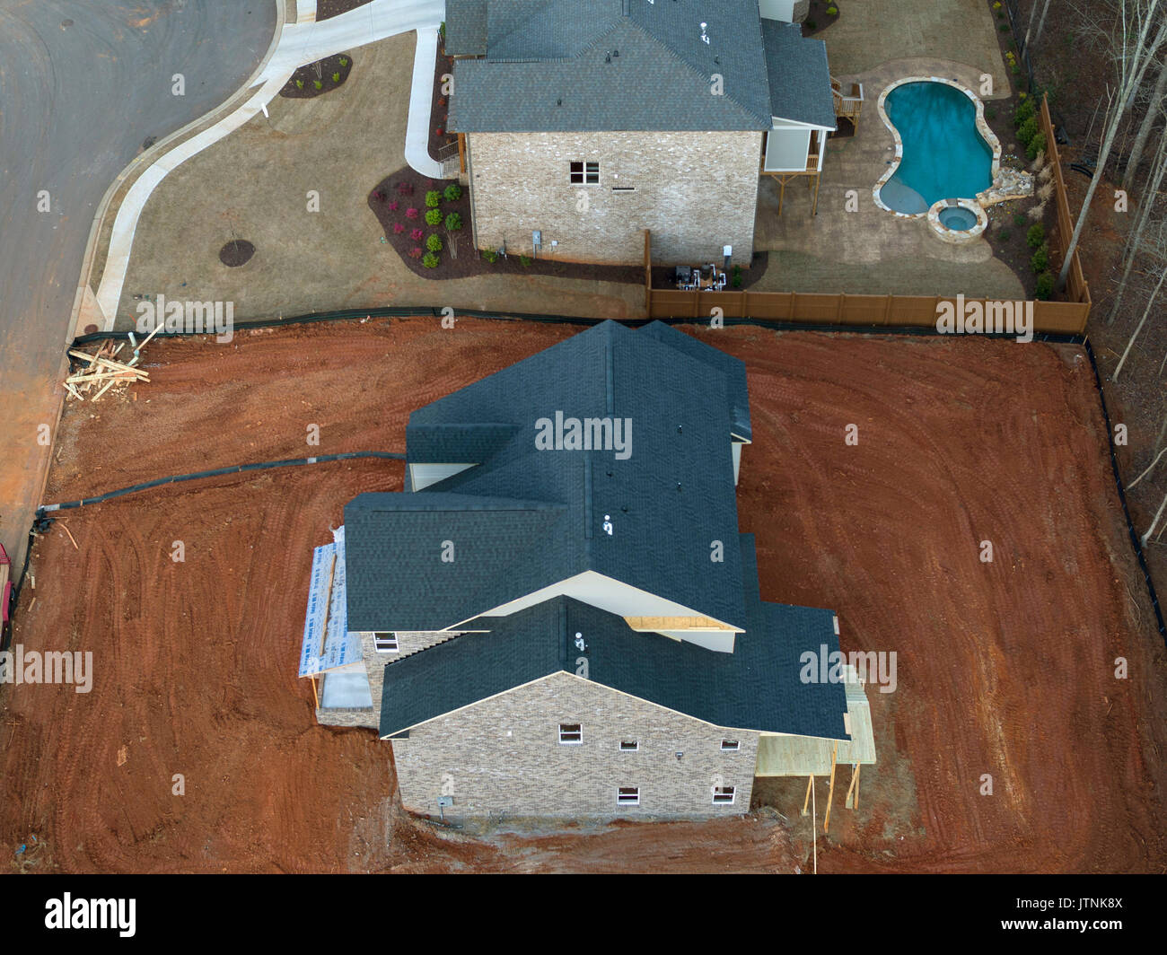 New Residential Housing, Snellville, Photographed from a drone