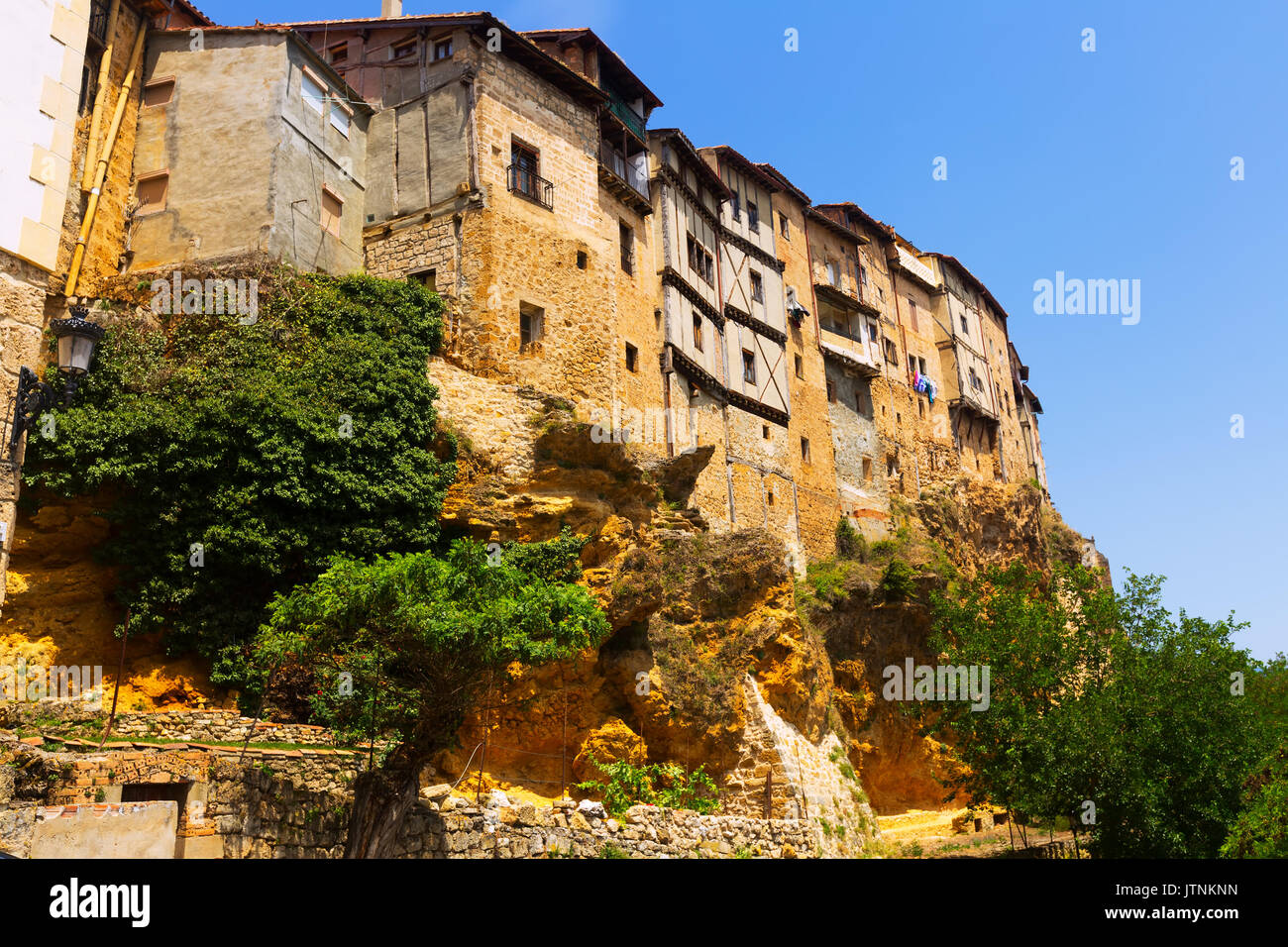 Hanging Houses on rocks in Frias. Province of Burgos, Spain Stock Photo -  Alamy