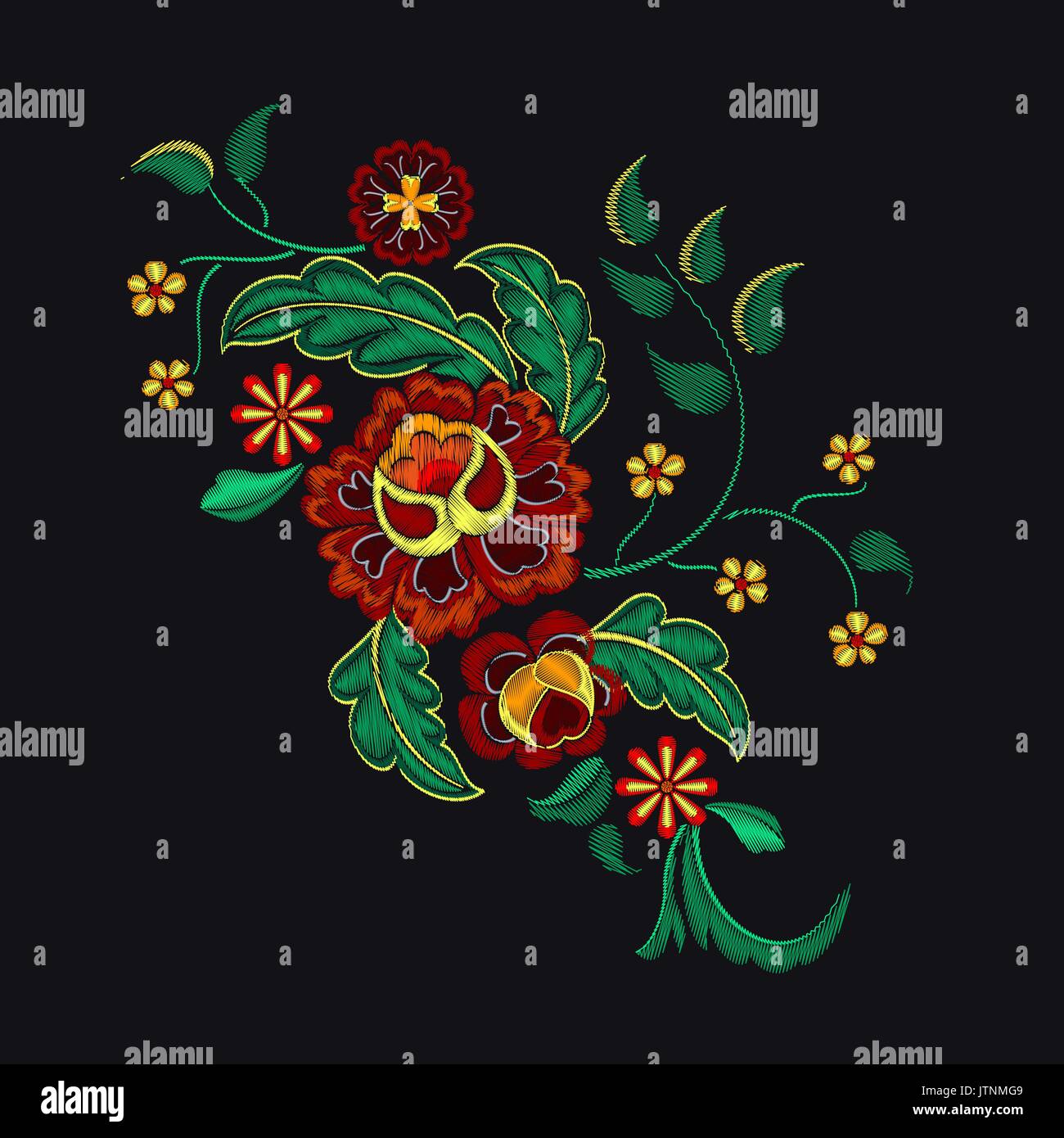 Embroidery Pattern for Design Stock Vector Image & Art Alamy