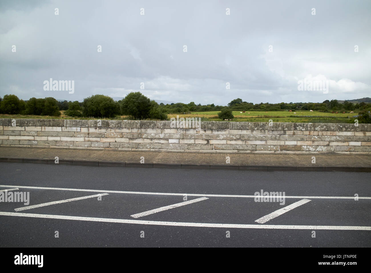 land border between northern ireland and the republic of ireland in belcoo - blacklion Stock Photo