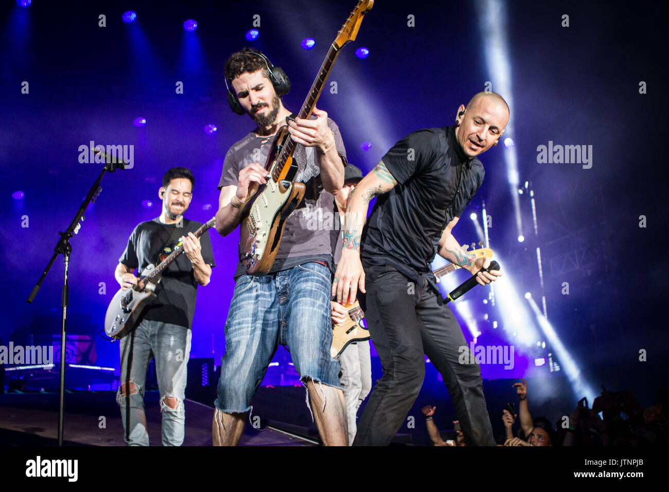 Monza, Italy 17th of June 2017 Linkin Park performs live at I-Days Festival, Autodromo di Monza, Monza. © Davide Merli / Alamy Live News Stock Photo