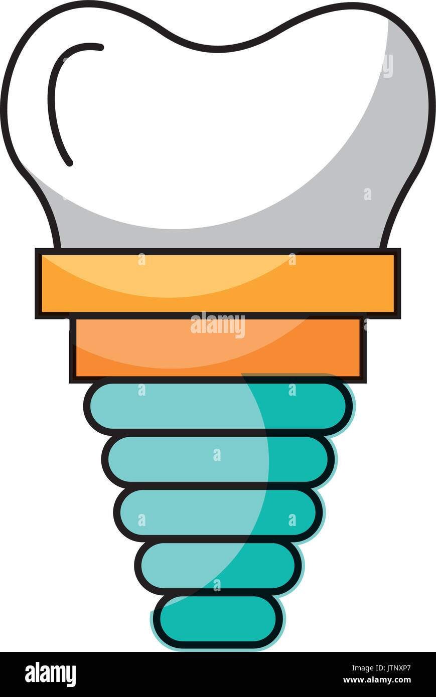 dental implant isolated icon Stock Vector Image & Art - Alamy